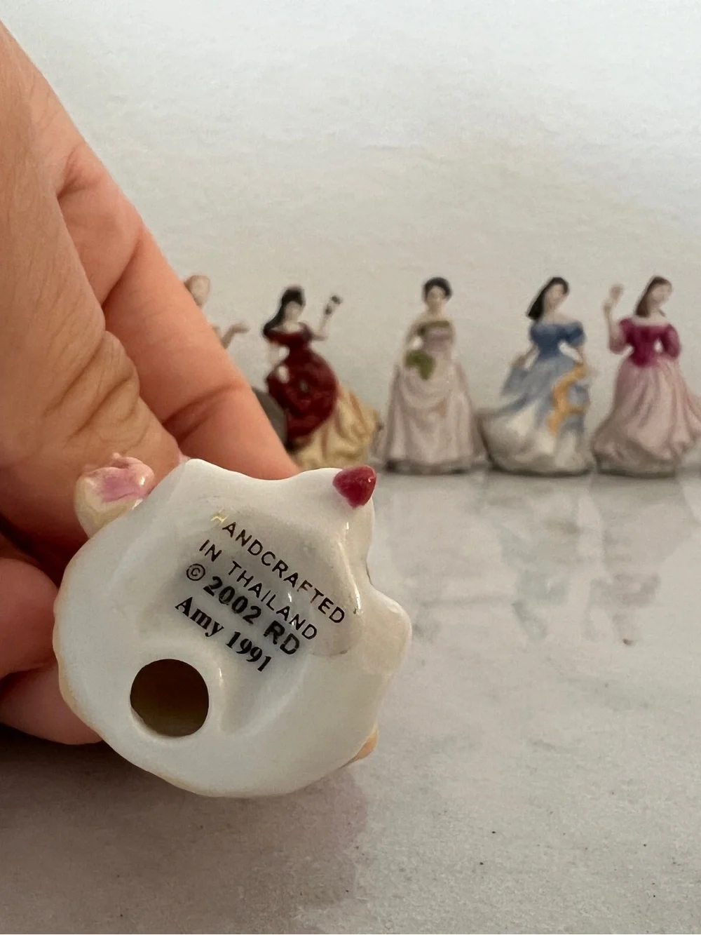 Royal Doulton 2002 Set Of 10 TINY PRETTY LADIES  Mini 2.5” Porcelain Figurines